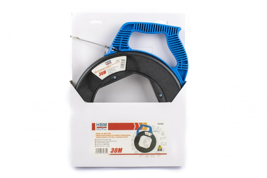 HBM 30 Meter Professionele Kabeltrekker, Trekveer 270 Kg. Capaciteit 6 HBM 30 Meter Professionele Kabeltrekker, Trekveer 270 Kg. Capaciteit - Afbeelding 4