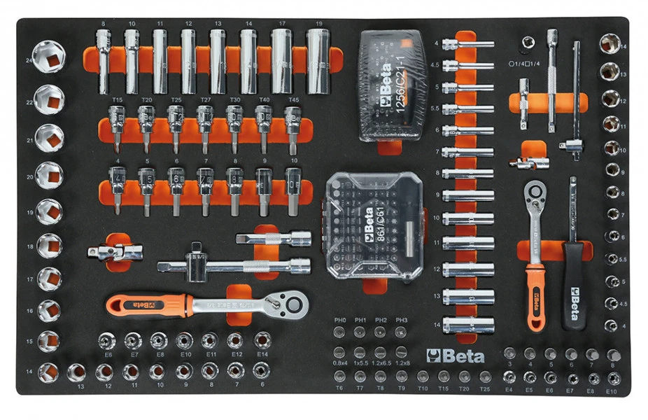 Beta Gereedschapswagen 8 Laden, 398-delig, BW 2400S G8/E-L, Grijs 6 Beta Gereedschapswagen 8 Laden, 398-delig, BW 2400S G8/E-L, Grijs - Afbeelding 4