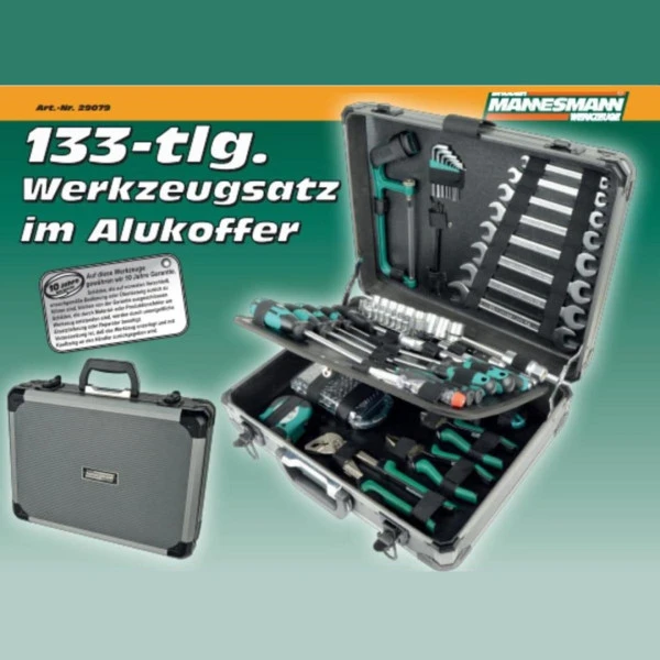 Mannesman Gereedschapskoffer 133-delig 29079 4 Mannesman Gereedschapskoffer 133-delig 29079 - Afbeelding 2