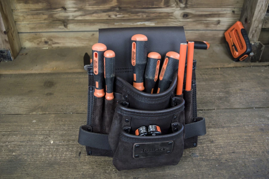 ToolPack Industriele Gereedschapsholster, Extra Brede Riemlus 5 ToolPack Industriele Gereedschapsholster, Extra Brede Riemlus - Afbeelding 3