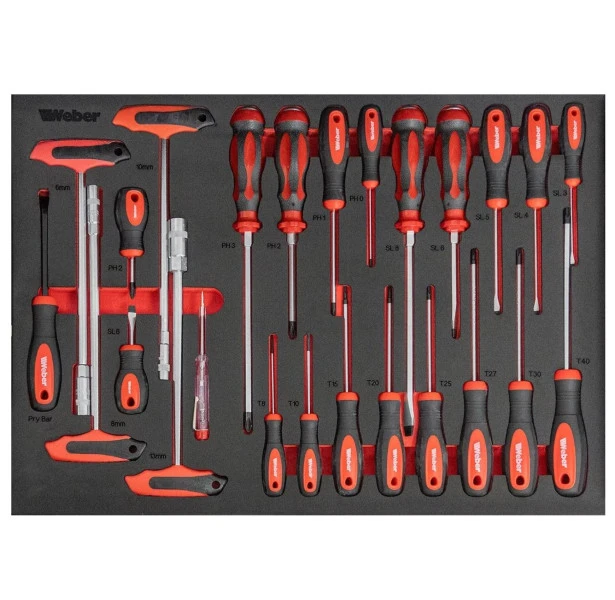 Weber Gevulde Gereedschapswagen Incl. Papierrolhouder - 300-delig 7 Weber Gevulde Gereedschapswagen Incl. Papierrolhouder - 300-delig - Afbeelding 5