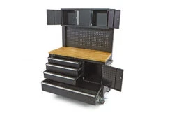 HBM Gereedschapswagen Met Kastenwand, Houten Werkblad, 122 Cm, Zwart -Thuis Gereedschap Winkel hbm 006 106.jpg 1200x600 8e7eaebc88