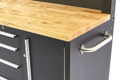 HBM Gereedschapswagen Met Kastenwand, Houten Werkblad, 122 Cm, Zwart -Thuis Gereedschap Winkel hbm 009 101.jpg 1200x600 11687ebc88