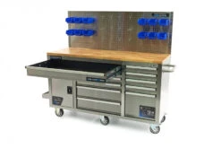 HBM Werkbank 158 Cm 10 Laden Met Deur En Achterwand, RVS -Thuis Gereedschap Winkel hbm 010 130.jpg 1200x600 41bcaebc88