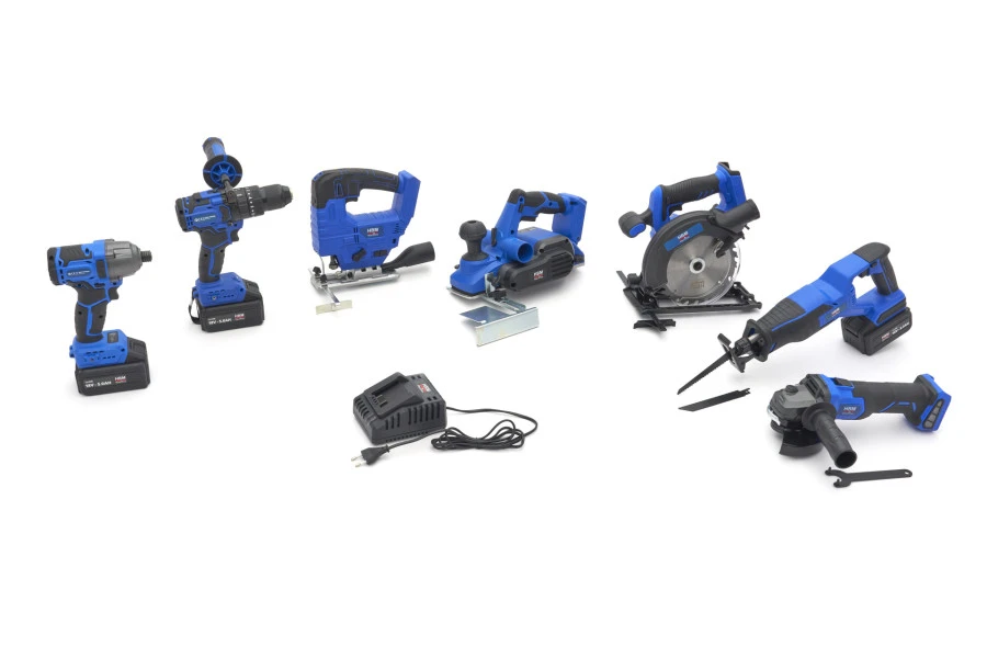 HBM Combiset Op Accu, 7-delig, 18V 5,0Ah Power20.5 5 HBM Combiset Op Accu, 7-delig, 18V 5,0Ah Power20.5 - Afbeelding 3