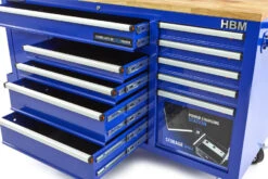 HBM Gereedschapswagen Met Achterwand, Houten Werkblad, 158 Cm, Blauw -Thuis Gereedschap Winkel hbm 015 91.jpg 1200x600 f8c3aebc88