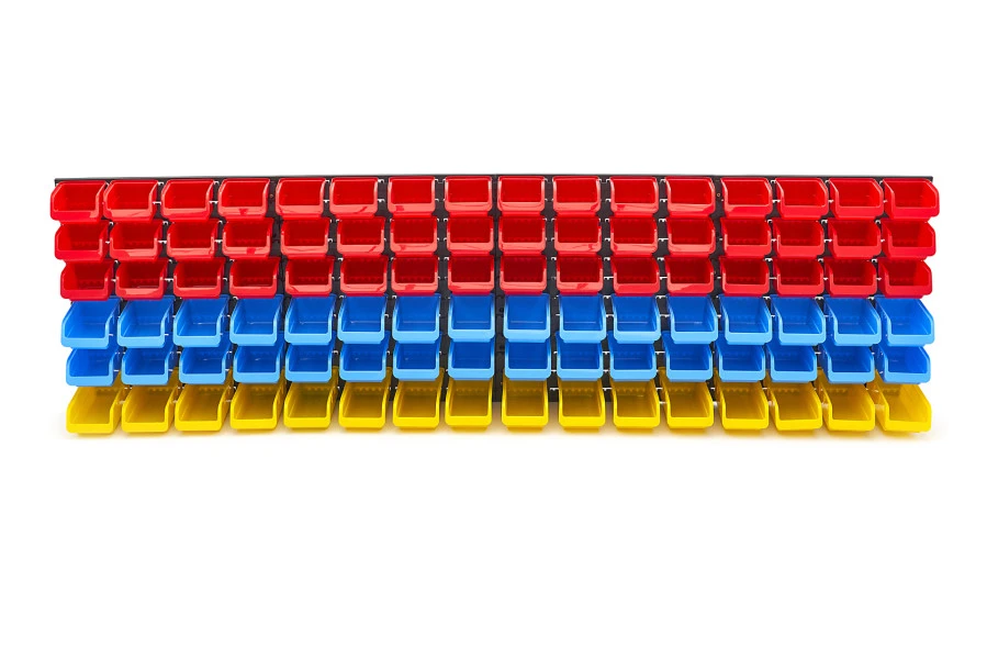 HBM Gereedschapswand Met 96 Opbergbakken 100-delig 3 HBM Gereedschapswand Met 96 Opbergbakken 100-delig