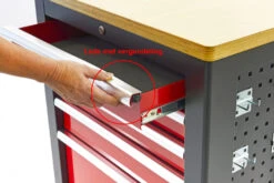 HBM Verrijdbare Gereedschapswagen, Werkbank Met Houten Werkblad 10 Laden, Rood Zwart 18 HBM Verrijdbare Gereedschapswagen, Werkbank Met Houten Werkblad 10 Laden, Rood Zwart -Thuis Gereedschap Winkel hbm 019b.jpg 1200x600 e32d7ebc88