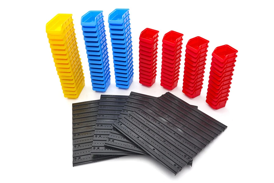 HBM Gereedschapswand Met 96 Opbergbakken 100-delig 8 HBM Gereedschapswand Met 96 Opbergbakken 100-delig - Afbeelding 6