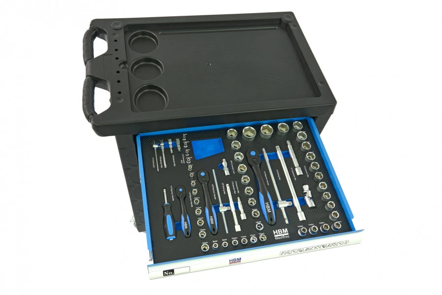 HBM Premium Gevulde Gereedschapswagen - 154 Delig 9 HBM Premium Gevulde Gereedschapswagen - 154 Delig - Afbeelding 7