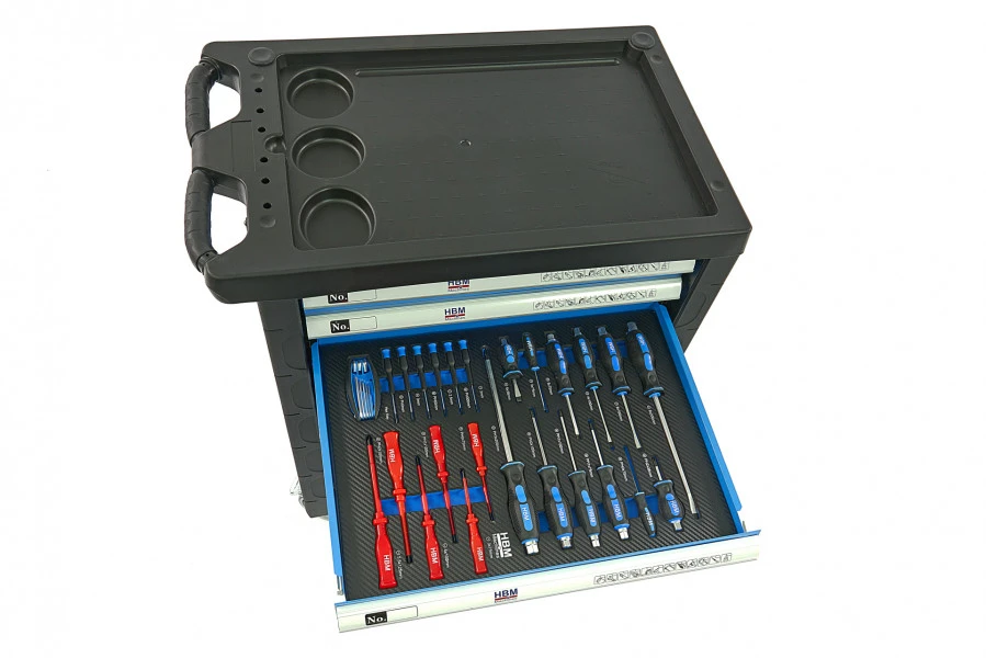 HBM Premium Gevulde Gereedschapswagen - 154 Delig 11 HBM Premium Gevulde Gereedschapswagen - 154 Delig - Afbeelding 9