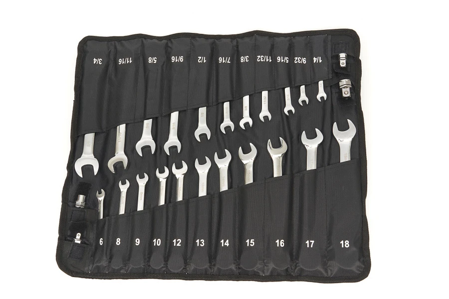 HBM Professionele Ring, Ratel, Steeksleutelset Metrische En Inch Maten 23-Delig 5 HBM Professionele Ring, Ratel, Steeksleutelset Metrische En Inch Maten 23-Delig - Afbeelding 3