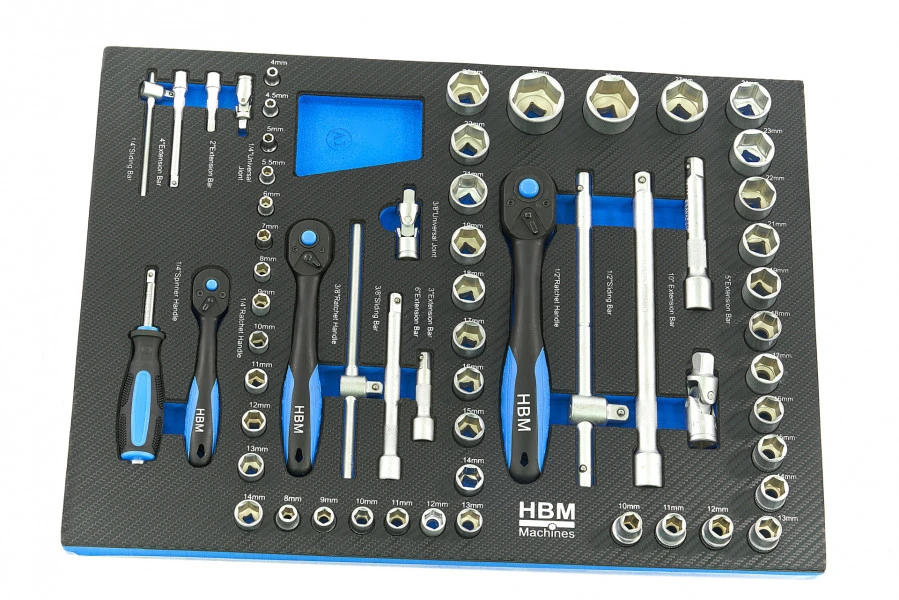 HBM Premium Gevulde Gereedschapswagen - 154 Delig 19 HBM Premium Gevulde Gereedschapswagen - 154 Delig - Afbeelding 17