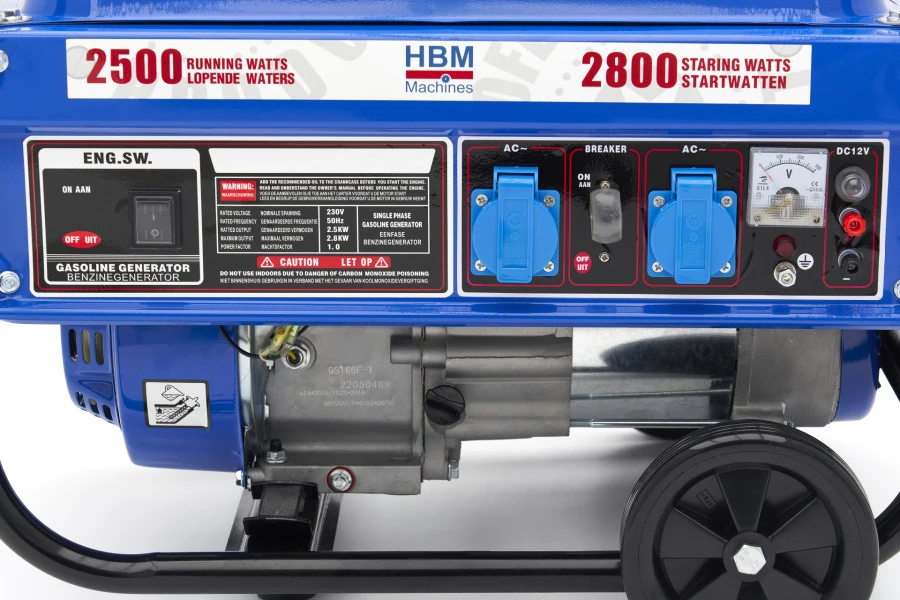 HBM 2.800W Generator Met 208 Cc Benzinemotor, 230V 9 HBM 2.800W Generator Met 208 Cc Benzinemotor, 230V - Afbeelding 7