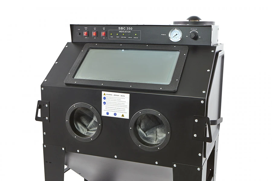 HBM SBC 350 Straalcabine Met Afzuiging - MAT ZWART 4 HBM SBC 350 Straalcabine Met Afzuiging - MAT ZWART - Afbeelding 2