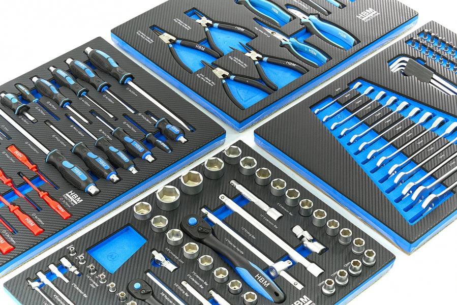 HBM Premium Gevulde Gereedschapswagen - 154 Delig 21 HBM Premium Gevulde Gereedschapswagen - 154 Delig - Afbeelding 19