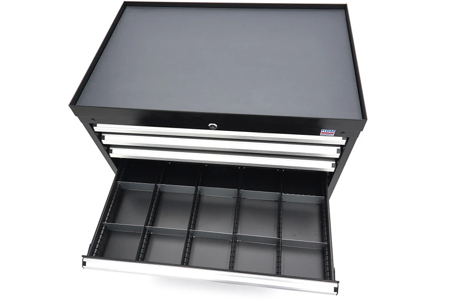 HBM 6 Laden Profi Gereedschapskast 88 X 58 X 80 Cm Zwart 12 HBM 6 Laden Profi Gereedschapskast 88 X 58 X 80 Cm Zwart - Afbeelding 10