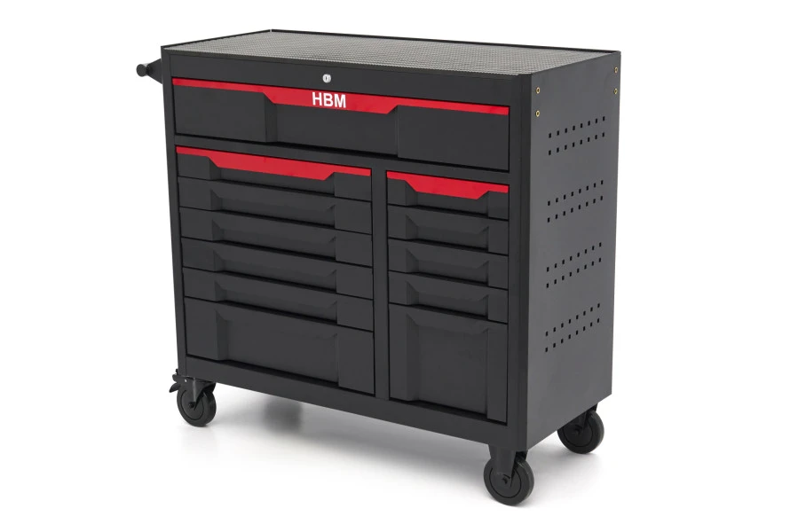HBM Gereedschapswagen 12 Laden, 106 Cm, Zwart 3 HBM Gereedschapswagen 12 Laden, 106 Cm, Zwart