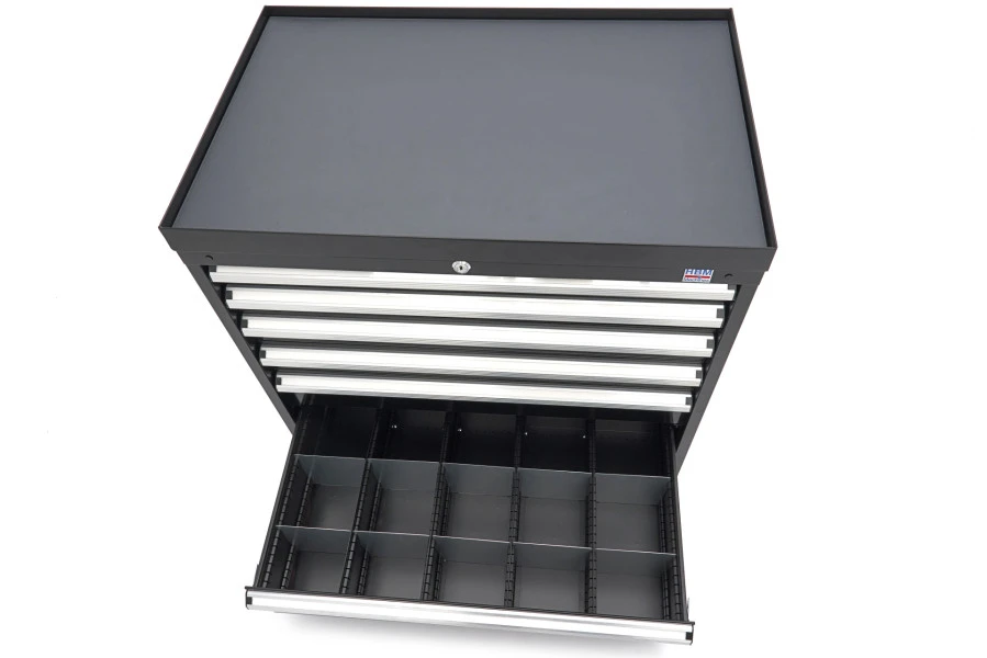HBM 6 Laden Profi Gereedschapskast 88 X 58 X 80 Cm Zwart 14 HBM 6 Laden Profi Gereedschapskast 88 X 58 X 80 Cm Zwart - Afbeelding 12
