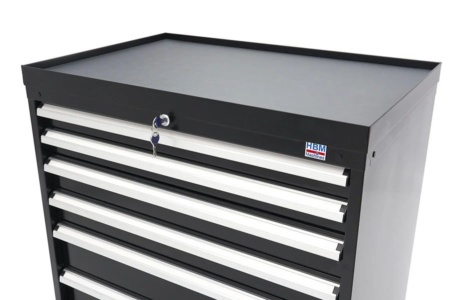 HBM 6 Laden Profi Gereedschapskast 88 X 58 X 80 Cm Zwart 15 HBM 6 Laden Profi Gereedschapskast 88 X 58 X 80 Cm Zwart - Afbeelding 13