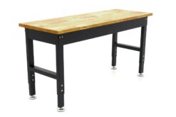 HBM In Hoogte Verstelbare Werkbank Met Massief Houten Werkblad En Lade 152 Cm -Thuis Gereedschap Winkel hbm 1083 1.jpg 1200x600 64d54ebc88