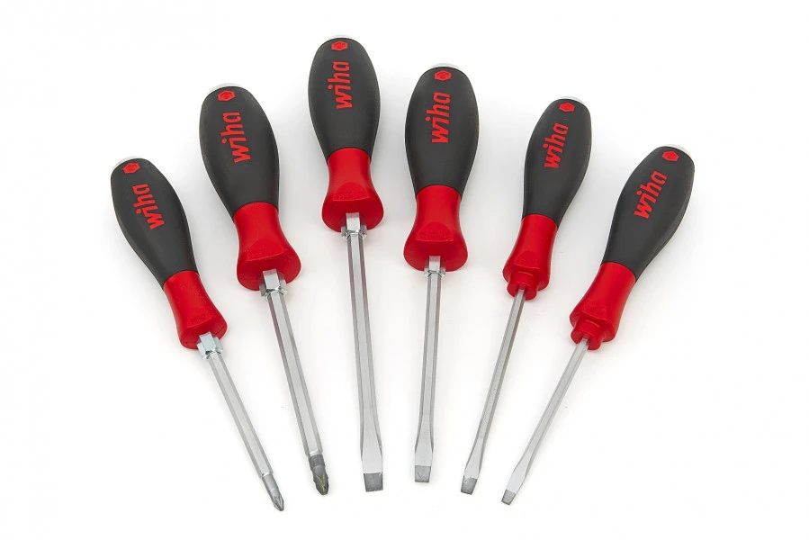 Wiha 530 ZK6 6 Delige Slagvaste SoftFinish Schroevendraaierset - Sleuf, Pozidrive - 21251 3 Wiha 530 ZK6 6 Delige Slagvaste SoftFinish Schroevendraaierset - Sleuf, Pozidrive - 21251