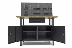 HBM Werkbank Met Deuren 120 X 60 X 145 Cm -Thuis Gereedschap Winkel hbm 134 140.jpg 1200x600 115b7ebc88