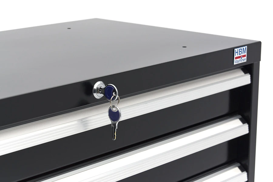 HBM 6 Laden Profi Gereedschapskast 90 X 45 X 90 Cm Zwart 15 HBM 6 Laden Profi Gereedschapskast 90 X 45 X 90 Cm Zwart - Afbeelding 13