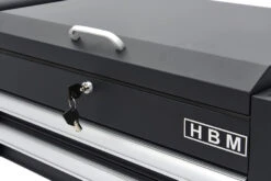 HBM 2 Laden Gereedschapswagen Met 2 Plateaus En Opbergvak - 91 Cm - Zwart -Thuis Gereedschap Winkel hbm 186 90.jpg 1200x600 df61eebc88