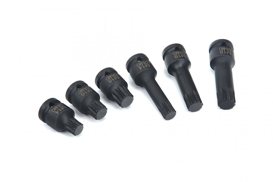 HBM 6 Delige Kracht Spline Doppenset 4 HBM 6 Delige Kracht Spline Doppenset - Afbeelding 2