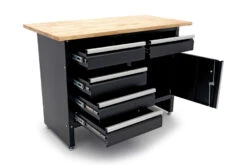 HBM 120 Cm Werkbank Met 5 Laden 1 Deur En Massief Houten Werkblad -Thuis Gereedschap Winkel hbm 2051 9.jpg 1200x600 674daebc88