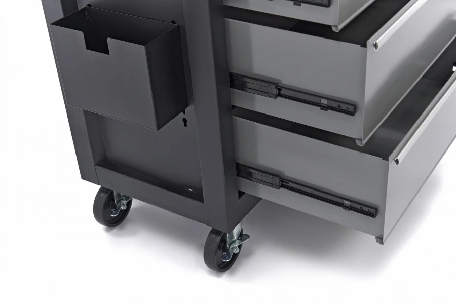 HBM Verrijdbare Gereedschapswagen Met 5 Laden - 80cm - Zwart 7 HBM Verrijdbare Gereedschapswagen Met 5 Laden - 80cm - Zwart - Afbeelding 5