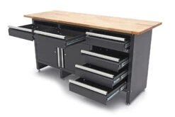 HBM 171 Cm Werkbank Met 6 Laden 2 Deuren En Massief Houten Werkblad -Thuis Gereedschap Winkel hbm 2107 10.jpg 1200x600 d58c7ebc88