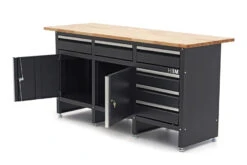 HBM 171 Cm Werkbank Met 6 Laden 2 Deuren En Massief Houten Werkblad -Thuis Gereedschap Winkel hbm 2112 10.jpg 1200x600 8d725ebc88