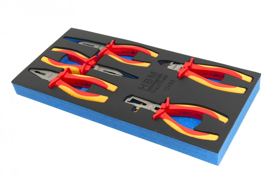 HBM 5 Delige Professionele VDE Tangenset 3 HBM 5 Delige Professionele VDE Tangenset