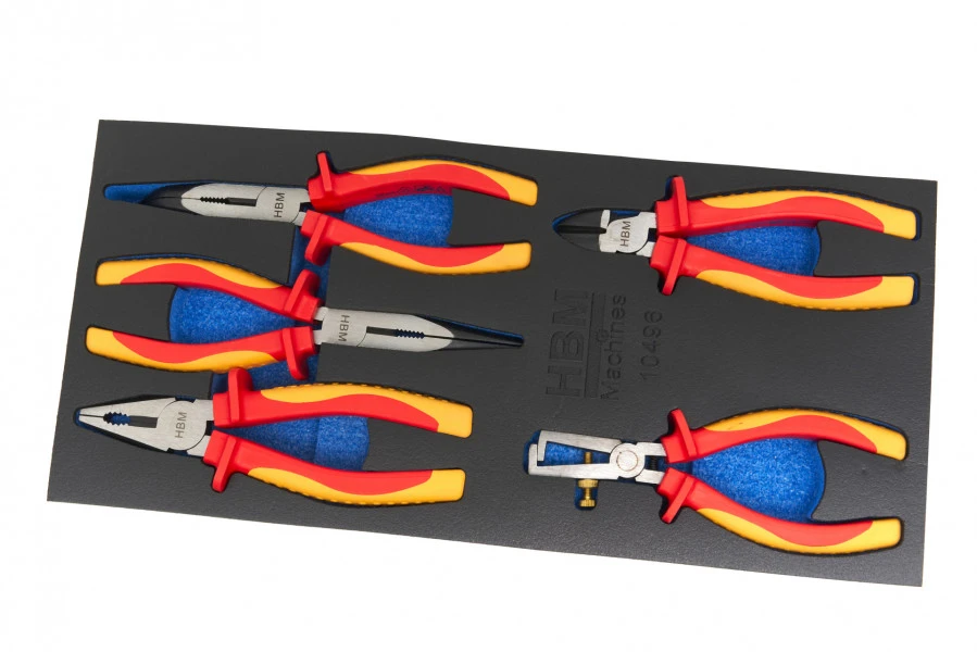 HBM 5 Delige Professionele VDE Tangenset 4 HBM 5 Delige Professionele VDE Tangenset - Afbeelding 2