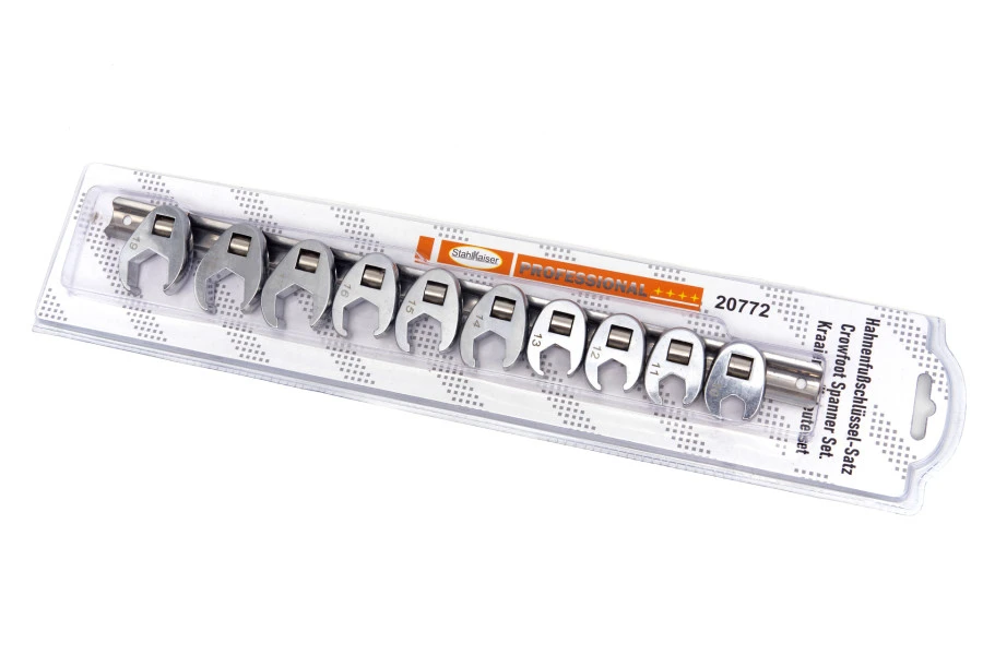 Stahlkaiser 10 Delige Kraaienpootsleutels Metrisch Met 3/8” Opname 10-19 Mm. 6 Stahlkaiser 10 Delige Kraaienpootsleutels Metrisch Met 3/8” Opname 10-19 Mm. - Afbeelding 4