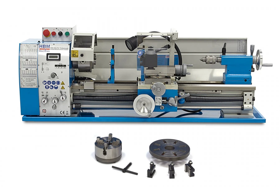 HBM 290 X 750 Professionele Variabele Metaaldraaibank Compleet 3 HBM 290 X 750 Professionele Variabele Metaaldraaibank Compleet