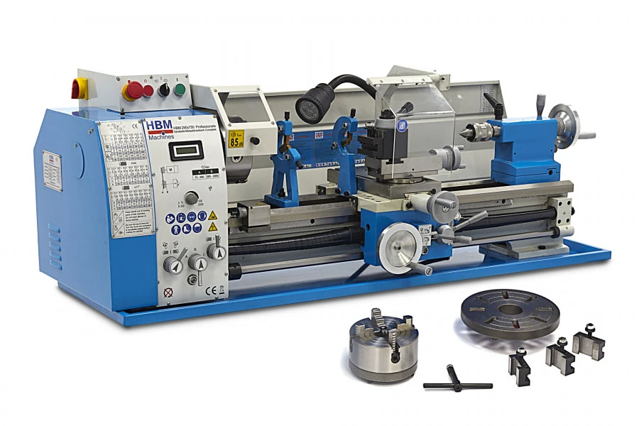 HBM 290 X 750 Professionele Variabele Metaaldraaibank Compleet 4 HBM 290 X 750 Professionele Variabele Metaaldraaibank Compleet - Afbeelding 2