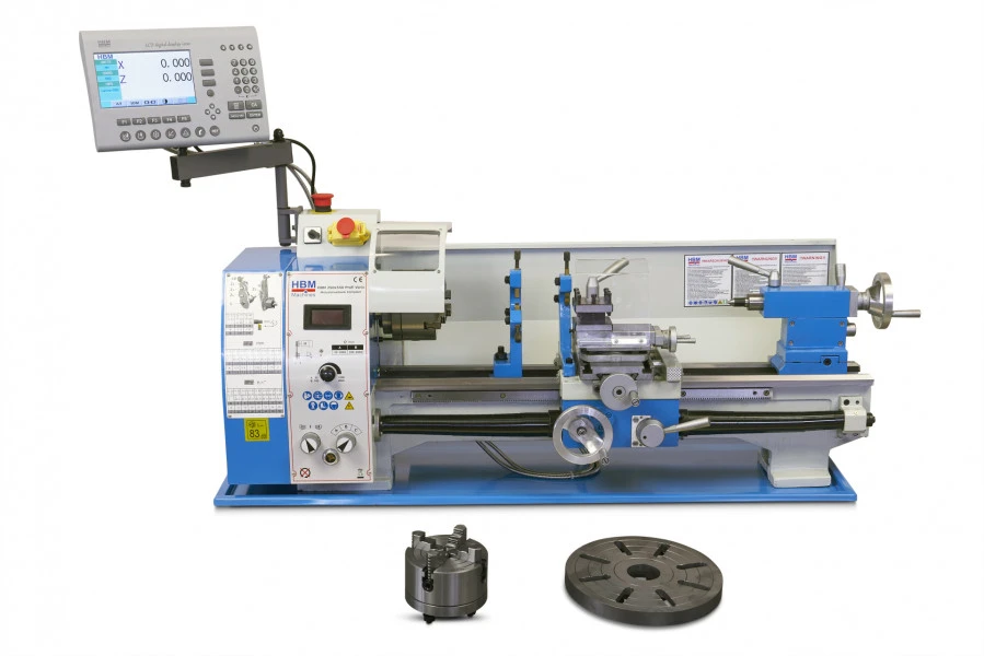 HBM 250 X 550 Profi Vario Metaaldraaibank Compleet Met 2 Assig LCD Digitaal Uitleessysteem 5 HBM 250 X 550 Profi Vario Metaaldraaibank Compleet Met 2 Assig LCD Digitaal Uitleessysteem - Afbeelding 3