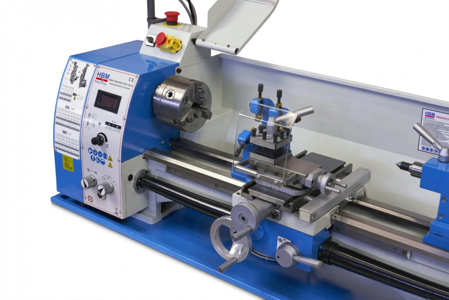 HBM 250 X 550 Profi Vario Metaaldraaibank Compleet Met 2 Assig LCD Digitaal Uitleessysteem 10 HBM 250 X 550 Profi Vario Metaaldraaibank Compleet Met 2 Assig LCD Digitaal Uitleessysteem - Afbeelding 8