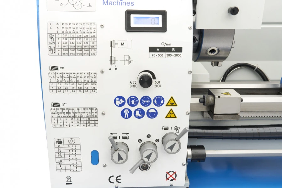 HBM 320 X 900 DRO Professionele Variabele Metaaldraaibank Compleet Met LCD Display 18 HBM 320 X 900 DRO Professionele Variabele Metaaldraaibank Compleet Met LCD Display - Afbeelding 16