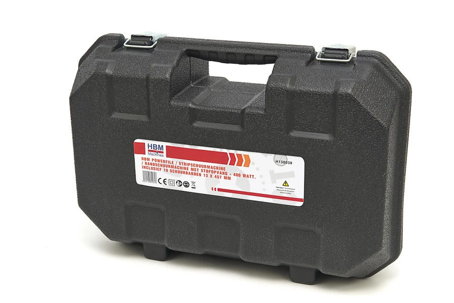 HBM Powerfile / Stripschuurmachine / Bandschuurmachine Met Stofopvang - 400 Watt. Inclusief 10 Schuurbanden 13 HBM Powerfile / Stripschuurmachine / Bandschuurmachine Met Stofopvang - 400 Watt. Inclusief 10 Schuurbanden - Afbeelding 11