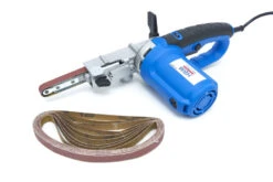 HBM Powerfile / Stripschuurmachine / Bandschuurmachine Met Stofopvang - 400 Watt. Inclusief 10 Schuurbanden