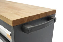 HBM Gereedschapswagen Met Houten Werkblad - 168 Cm - Grijs -Thuis Gereedschap Winkel hbm 525 3.jpg 1200x600 90918ebc88