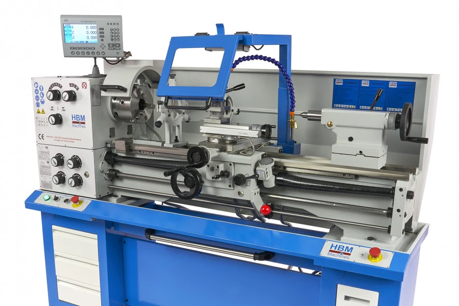 HBM 360 X 1000 Industriële Metaaldraaibank Compleet Met Grote Doorlaat Met 3 Assig LCD Digitaal Uitleessysteem - 400 Volt 5 HBM 360 X 1000 Industriële Metaaldraaibank Compleet Met Grote Doorlaat Met 3 Assig LCD Digitaal Uitleessysteem - 400 Volt - Afbeelding 3