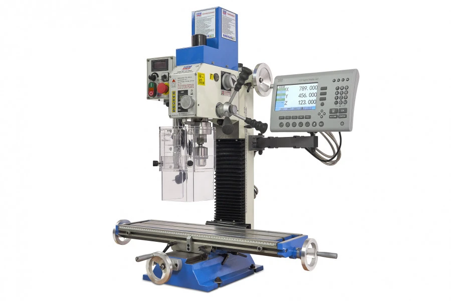 HBM BF 25 Freesmachine Grote Tafel Met 3 Assig LCD Digitaal Uitleessysteem 4 HBM BF 25 Freesmachine Grote Tafel Met 3 Assig LCD Digitaal Uitleessysteem - Afbeelding 2