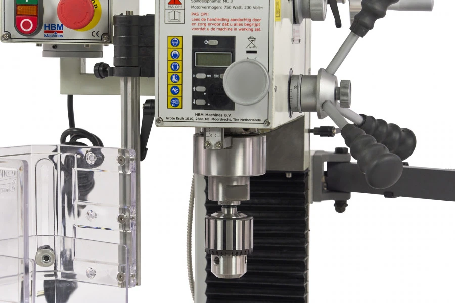 HBM BF 25 Freesmachine Grote Tafel Met 3 Assig LCD Digitaal Uitleessysteem 7 HBM BF 25 Freesmachine Grote Tafel Met 3 Assig LCD Digitaal Uitleessysteem - Afbeelding 5