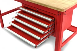 HBM 155 Cm Professionele Werkbank Met 5 Laden En Houten Werkblad, ROOD -Thuis Gereedschap Winkel hbm 612.jpg 1200x600 f6cedebc88