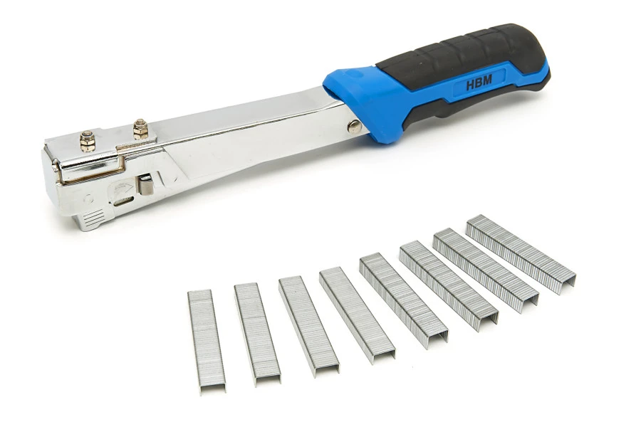 HBM Hamertacker, Slagtacker, Slagnieter Inclusief 400 Nieten 3 HBM Hamertacker, Slagtacker, Slagnieter Inclusief 400 Nieten